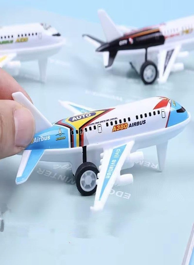 KITMEER Mini Metal Airplane Set for Kids | Push and Go Unbrekable Friction Powered Airplane Model Set Toys | Ideal Gift Or Return Gifts for Kids - Multicolor Pack of 6 - Image 3